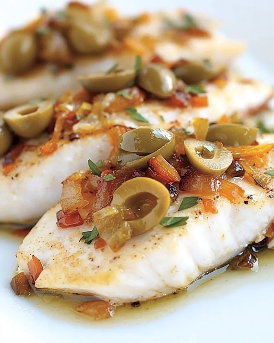 Easy Tilapia with Quick Olive Topping Recipe recipe photo