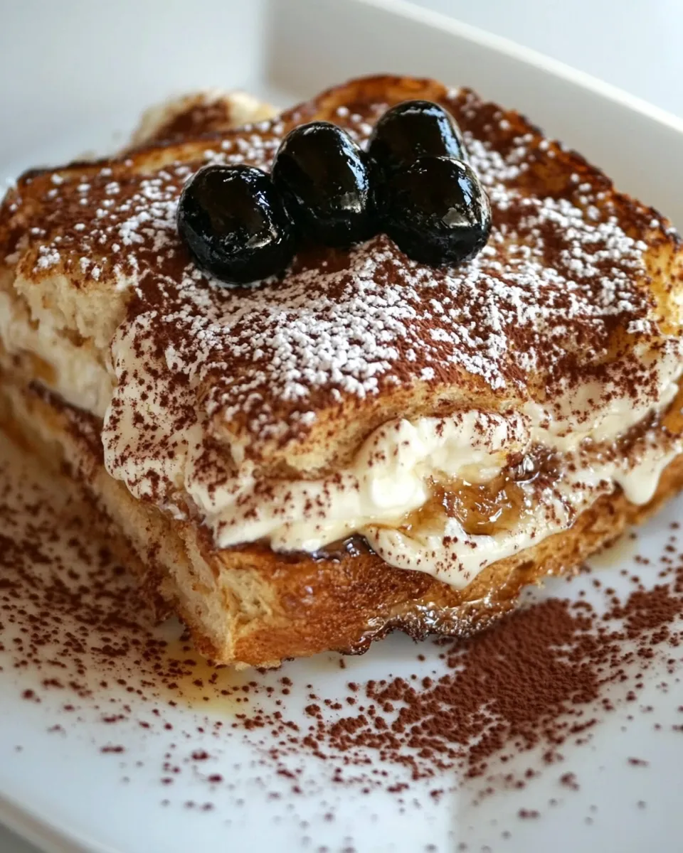 Delicious Tiramisu French Toast. recipe image