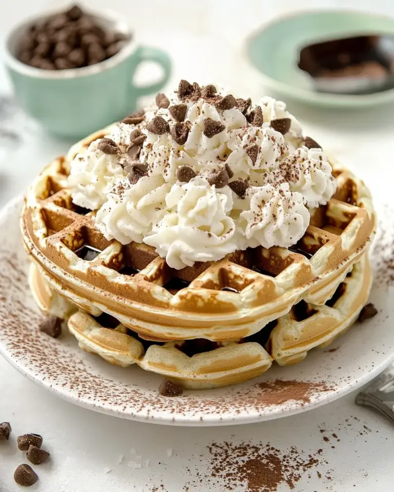 Homemade Tiramisu Waffles photo