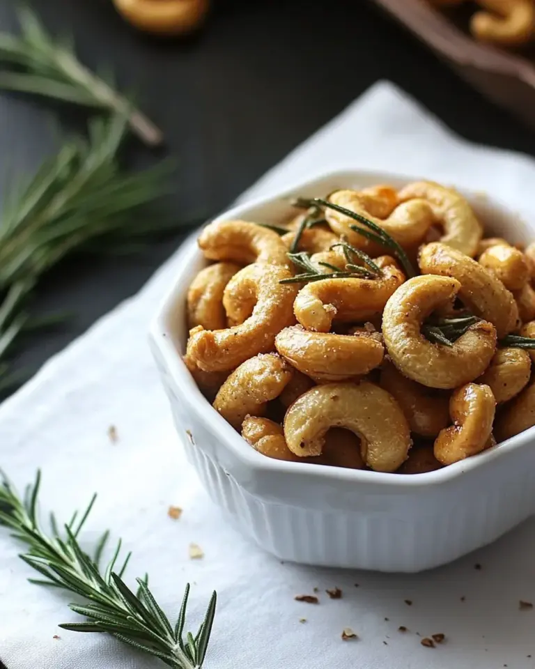 Homemade Toasted Maple Rosemary Cashews photo