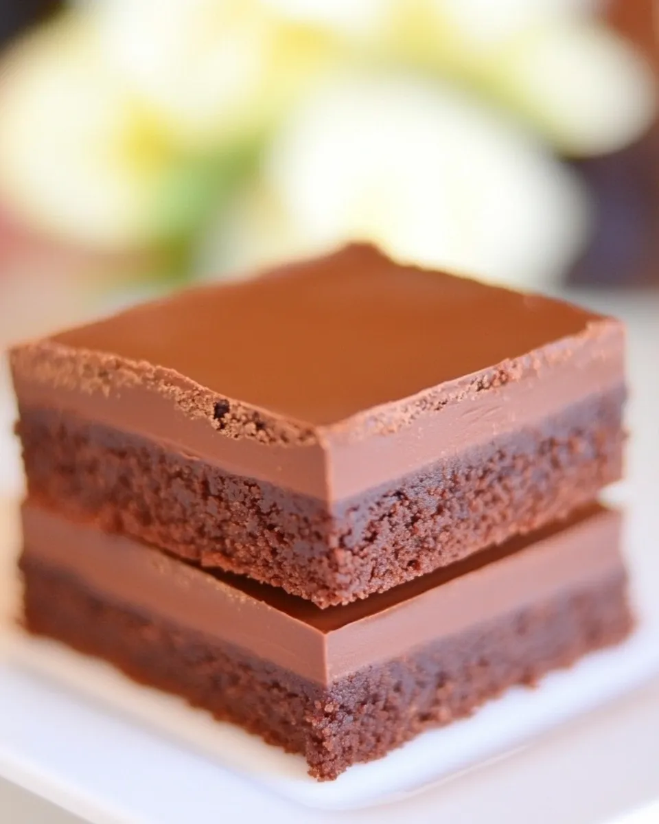 Easy Truffle Brownies with Chocolate Ganache picture