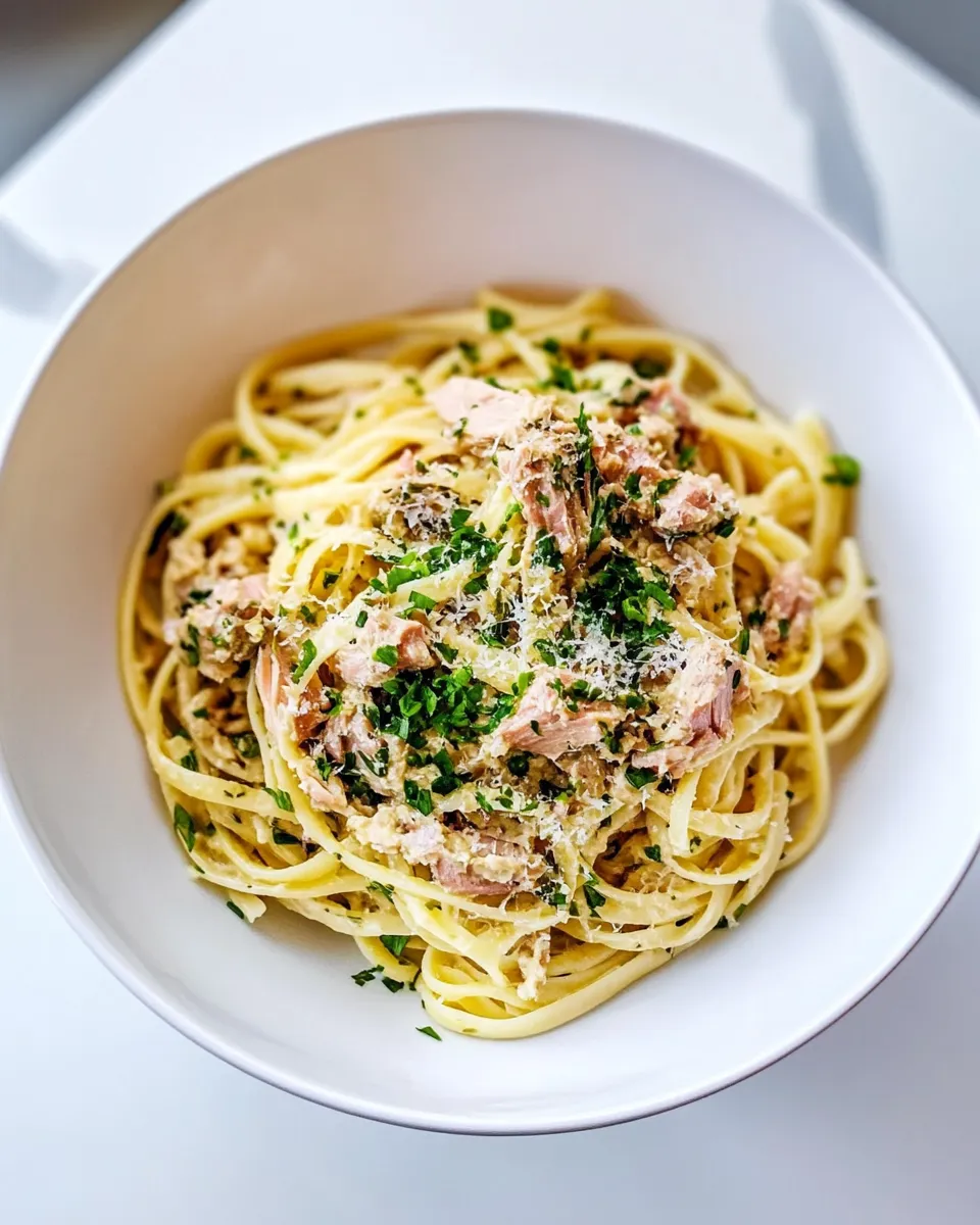 Delicious Tuna Pasta plate image