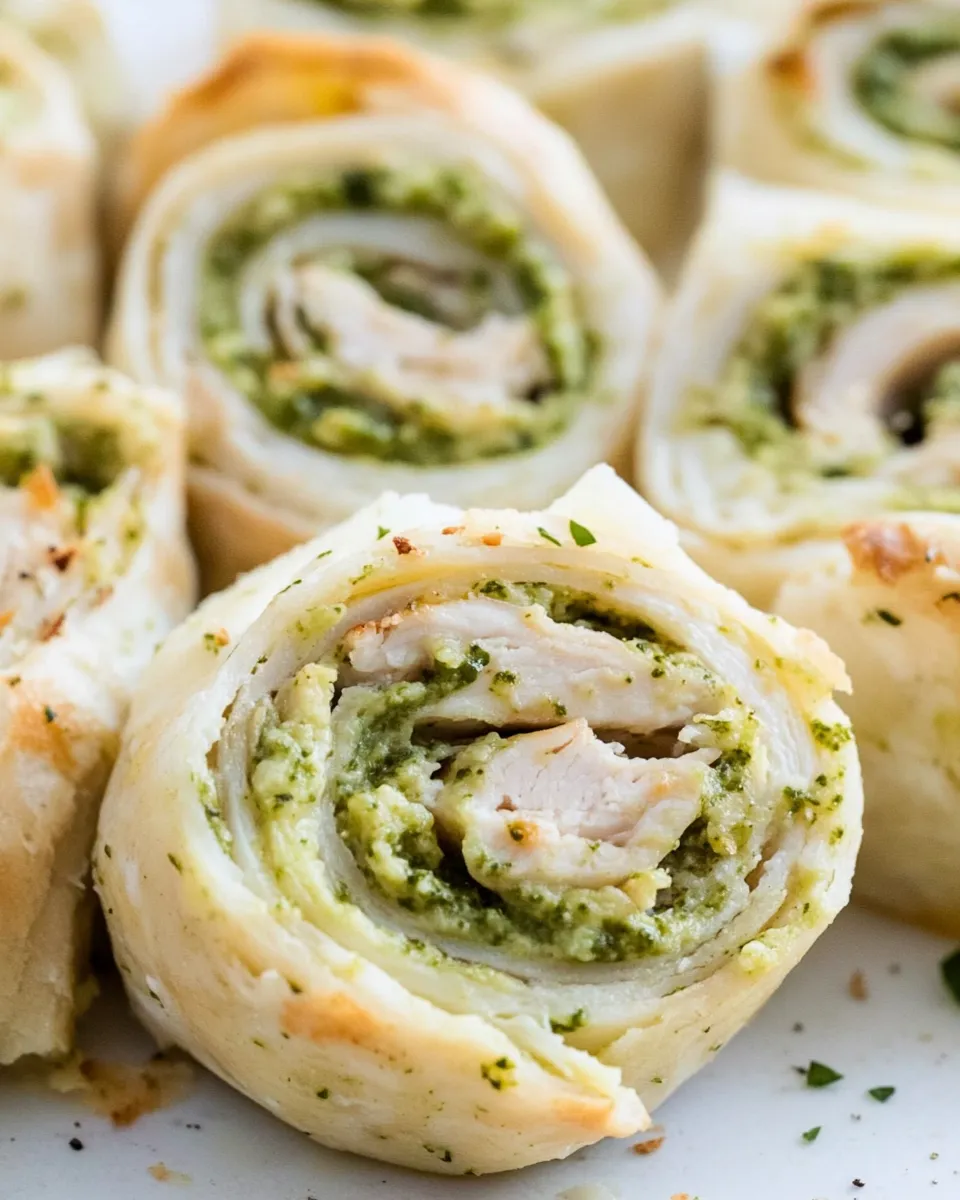 Homemade Turkey Pesto Pinwheels with Smoked Provolone photo