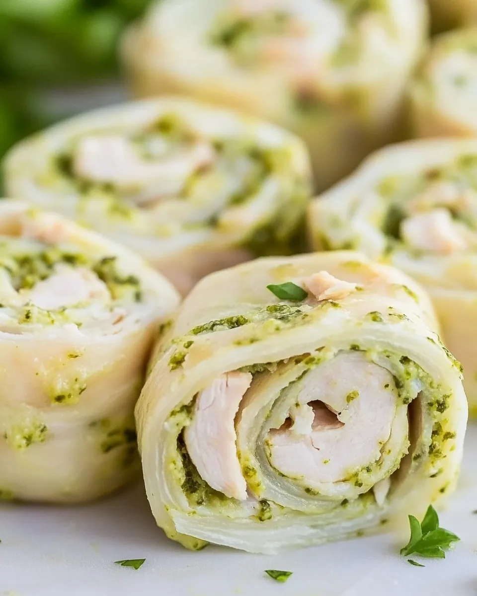 Classic Turkey Pesto Pinwheels with Smoked Provolone image