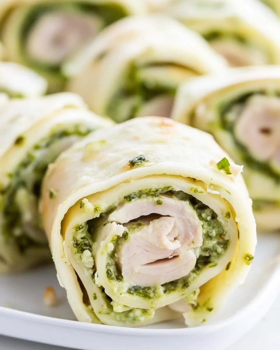Delicious Turkey Pesto Pinwheels with Smoked Provolone dish photo