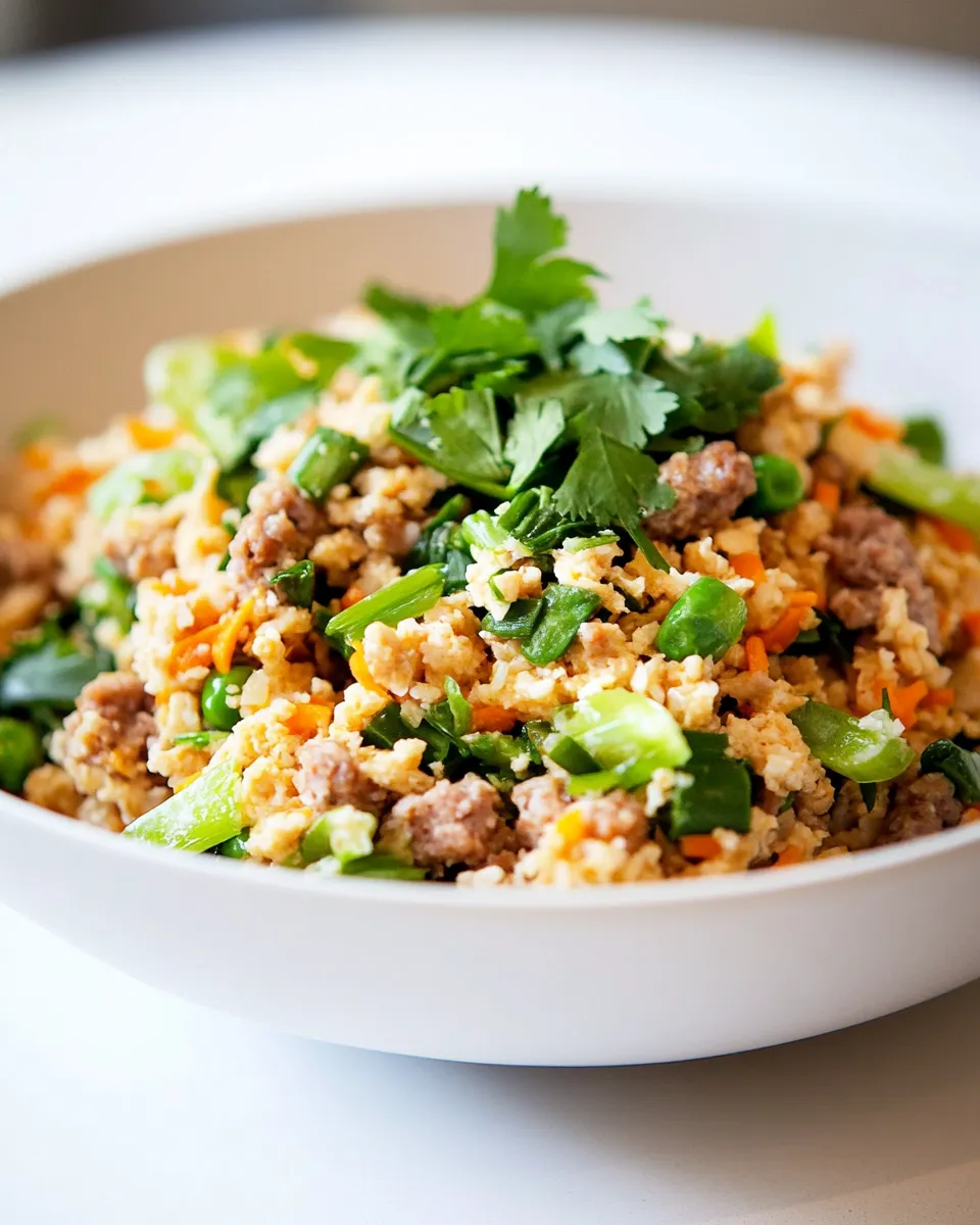 Classic Turkey Sausage Egg Roll Bowl image