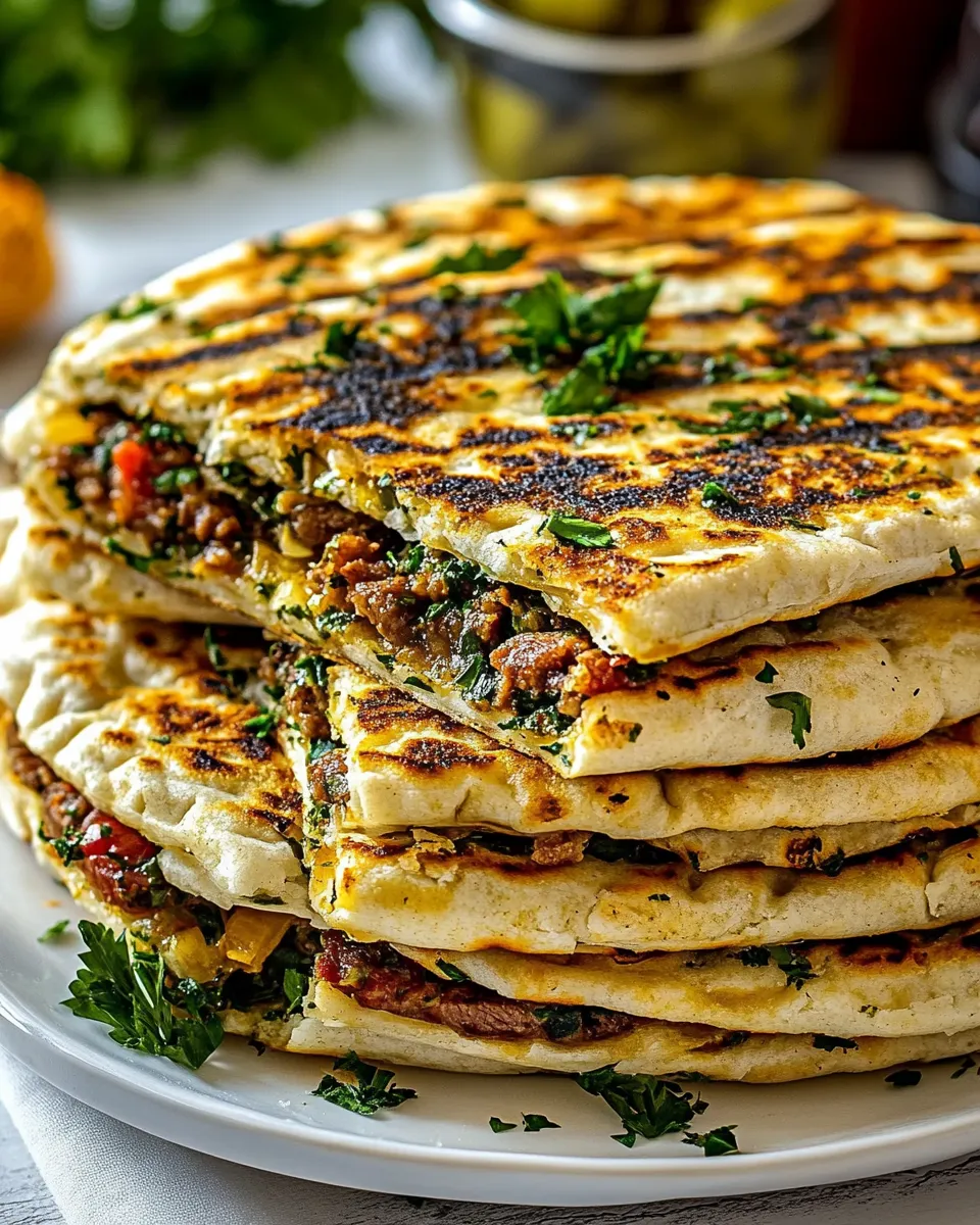 classic Turkish Gozleme with Lamb image