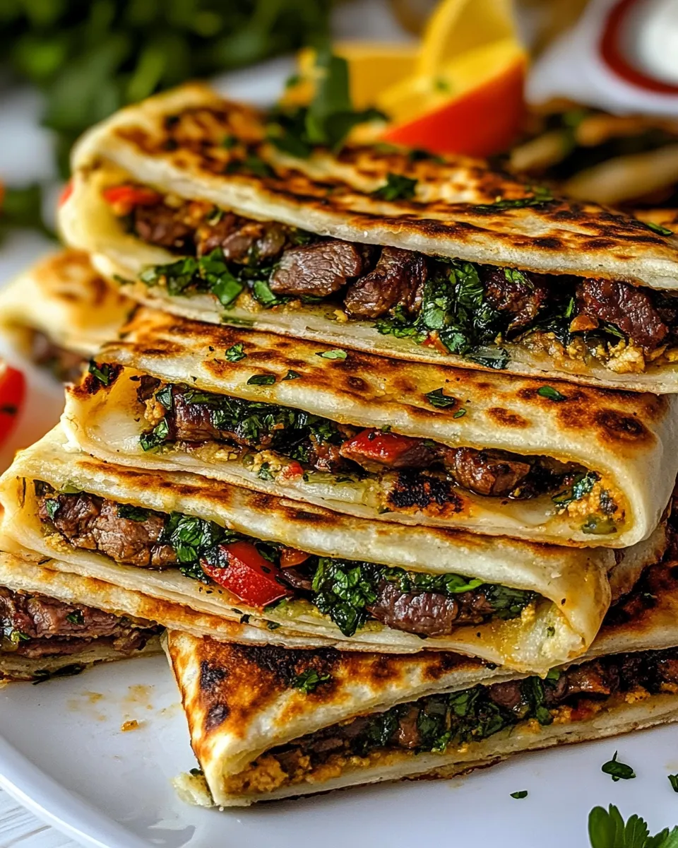 easy Turkish Gozleme with Lamb picture