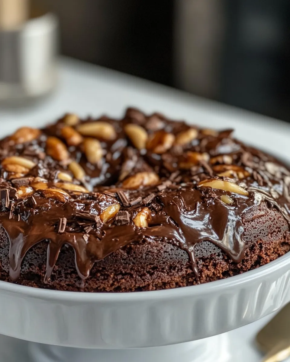 easy Turtle Cake (Chocolate Brownie Cake Recipe) picture