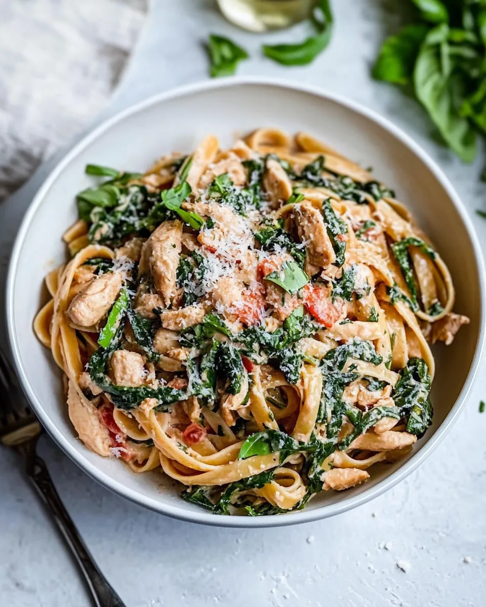 Easy Tuscan Chicken Pasta image