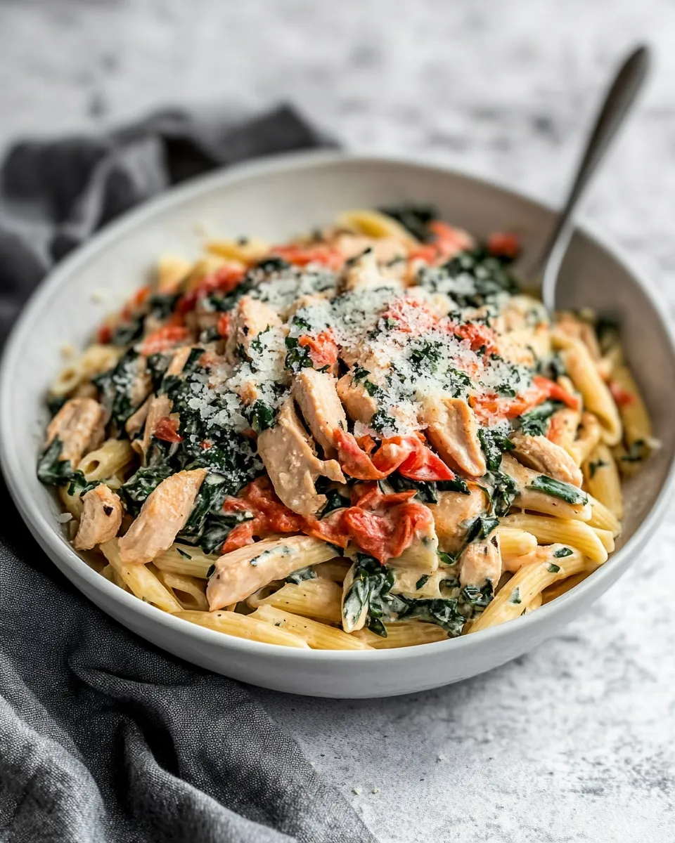 Delicious Tuscan Chicken Pasta dish photo