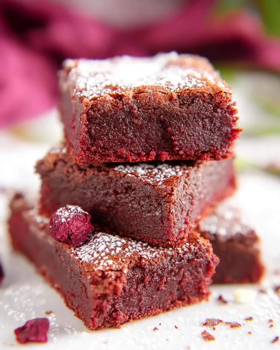 Easy Vegan Beet Brownies recipe photo