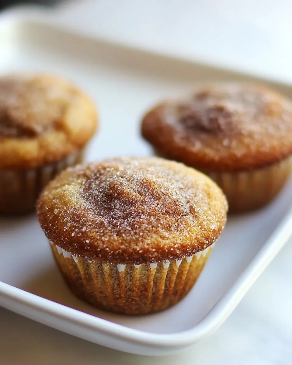 Easy (Vegan) Cinnamon Sugar Doughnut Muffins recipe photo