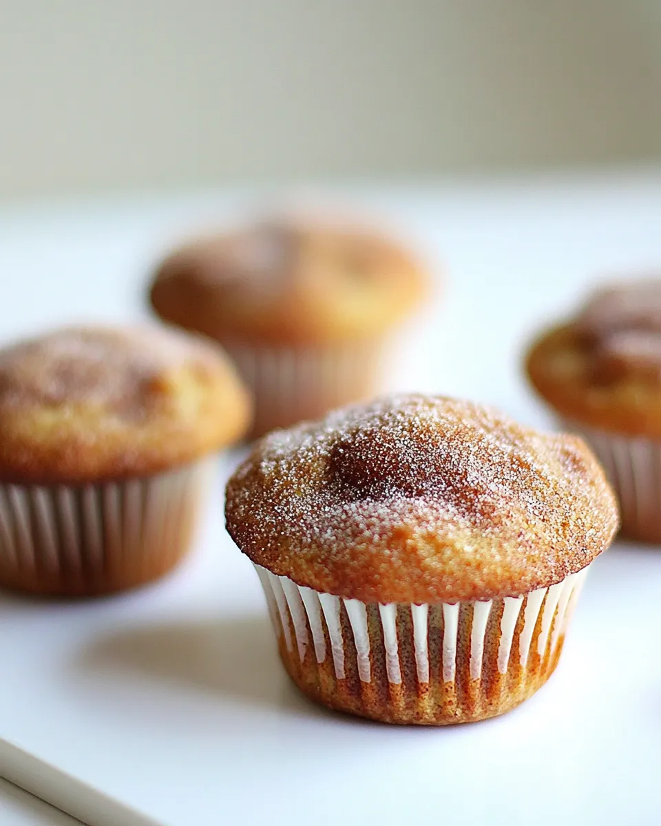Delicious (Vegan) Cinnamon Sugar Doughnut Muffins shot