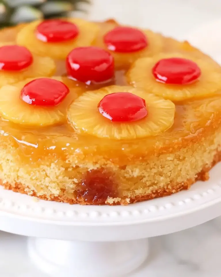 Homemade Vegan Pineapple Upside Down Cake photo