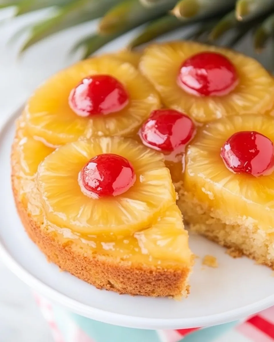 Classic Vegan Pineapple Upside Down Cake image