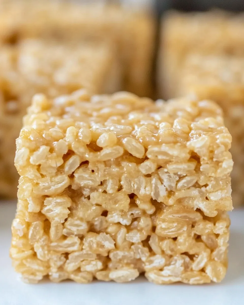 Delicious Vegan Rice Crispy Treats plate image