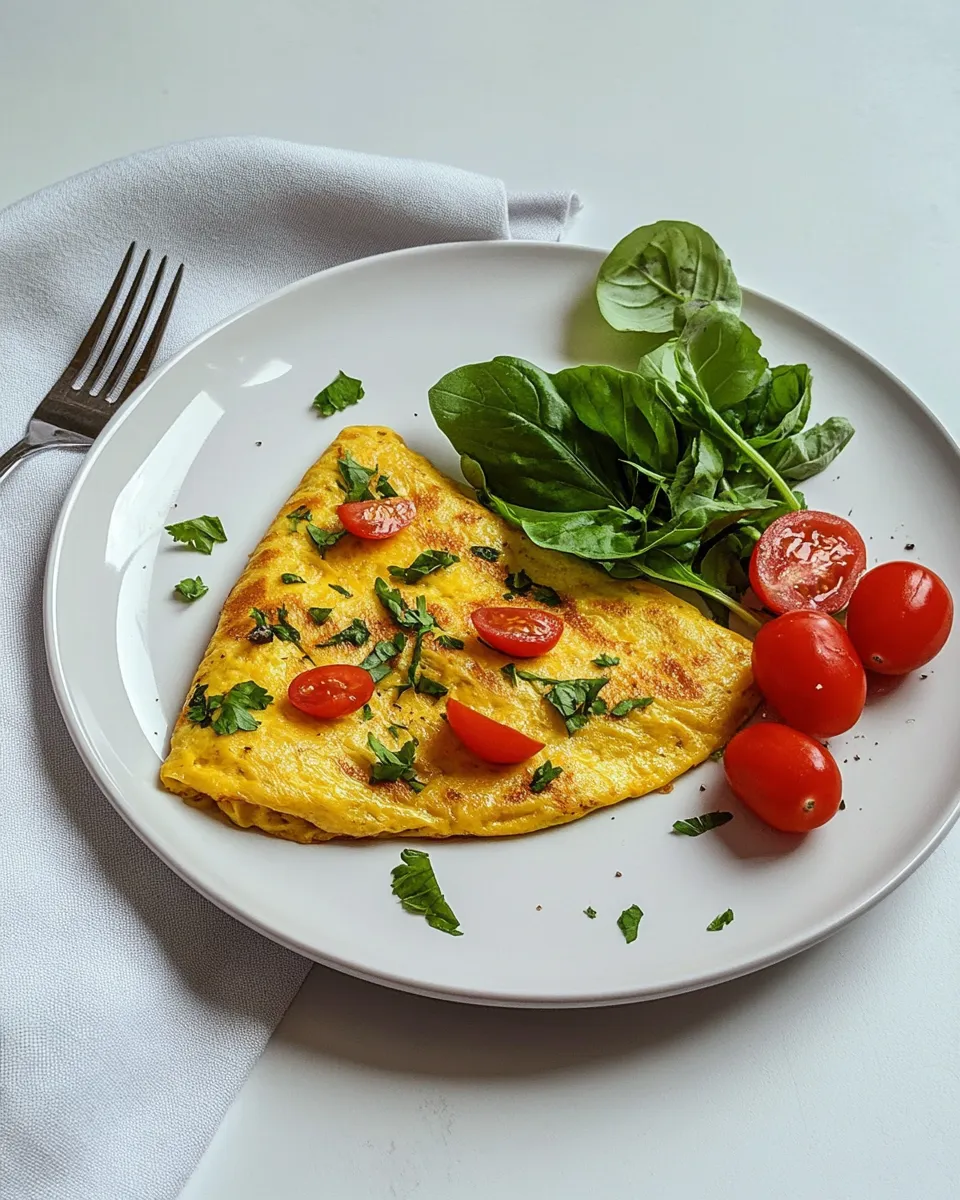 homemade Vegetarian Omelet photo