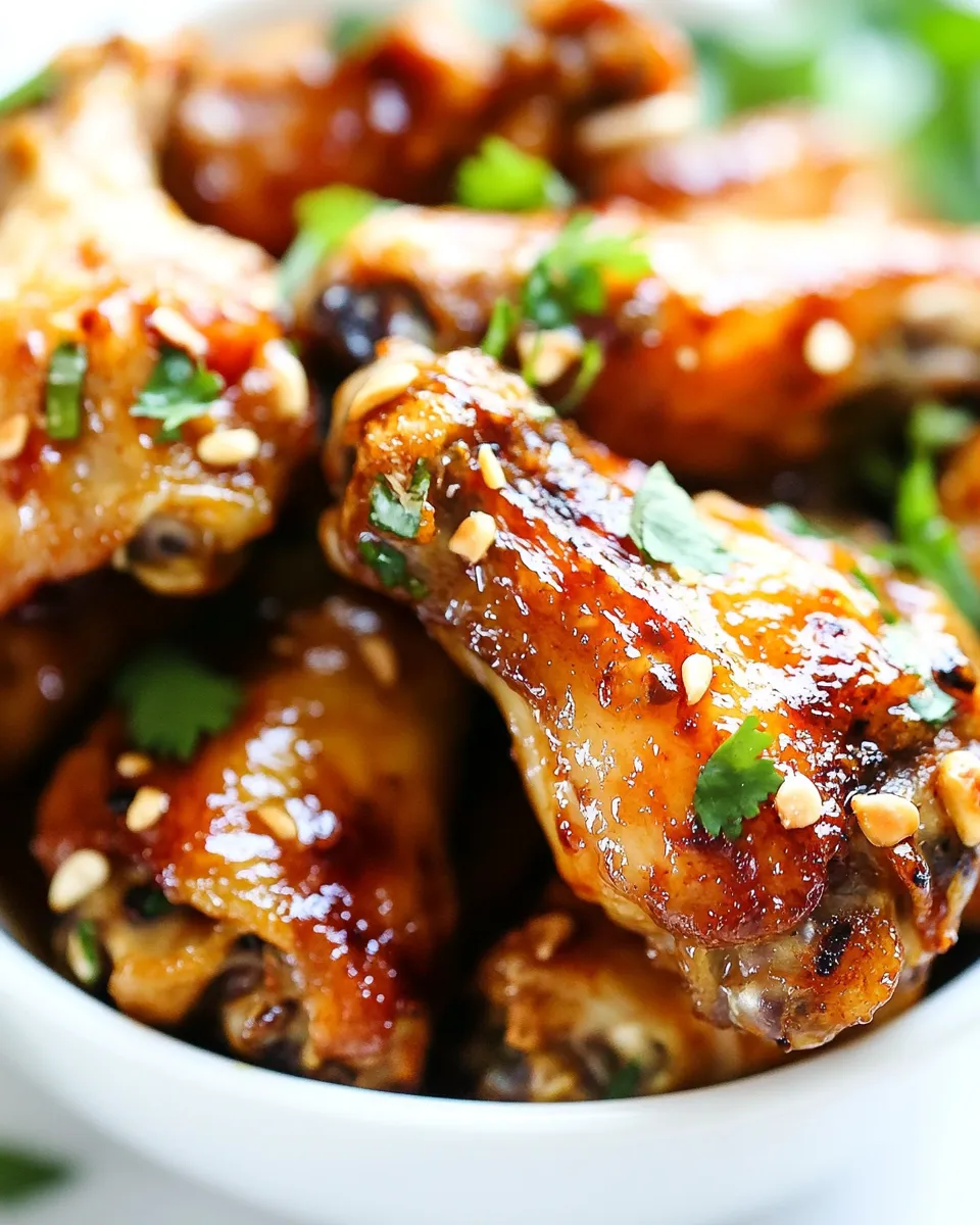 Delicious Vietnamese Chicken Wings plate image
