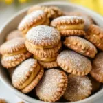 homemade Walnut-Shaped Cookies with Caramel Cream photo