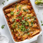 Homemade Weeknight Cheesy Enchilada Bake. recipe photo