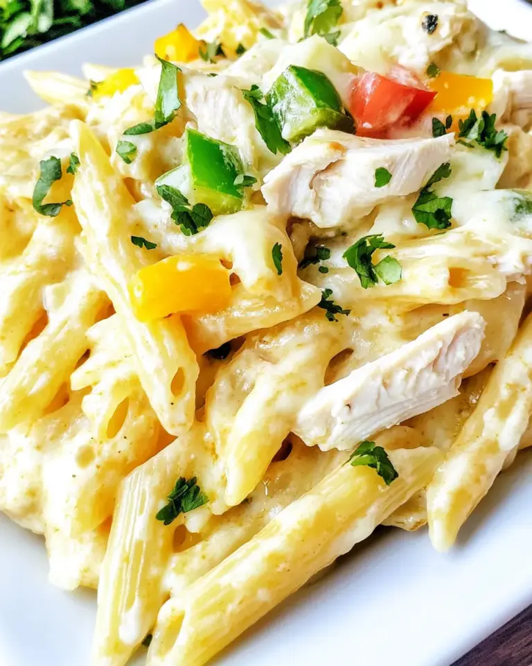 Homemade White Chicken Enchilada Pasta photo