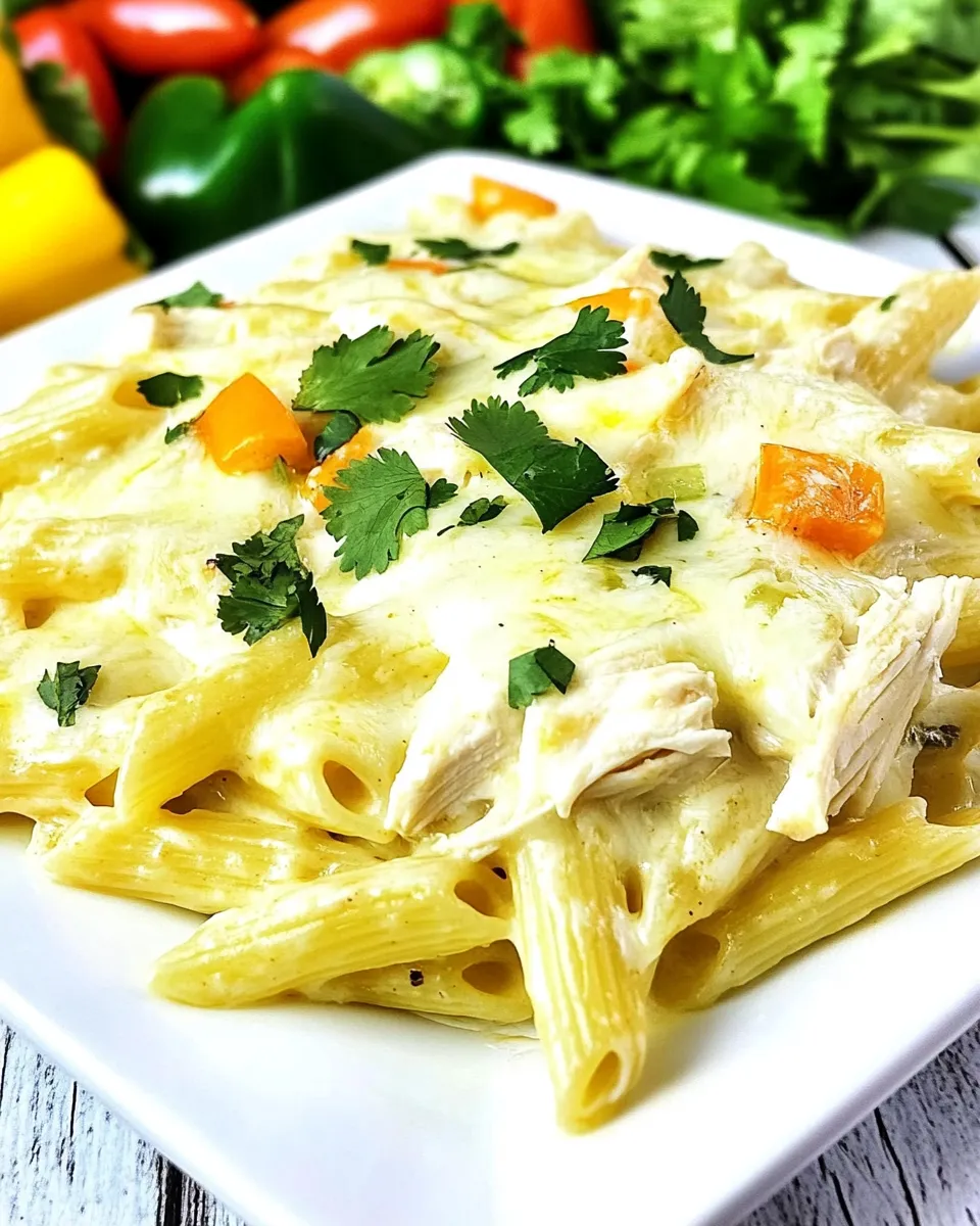 Easy White Chicken Enchilada Pasta recipe image