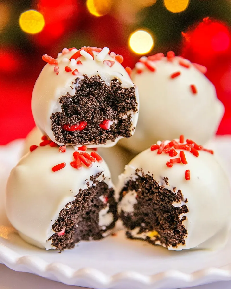 Classic White Chocolate-Dipped Oreo Cookie Balls image