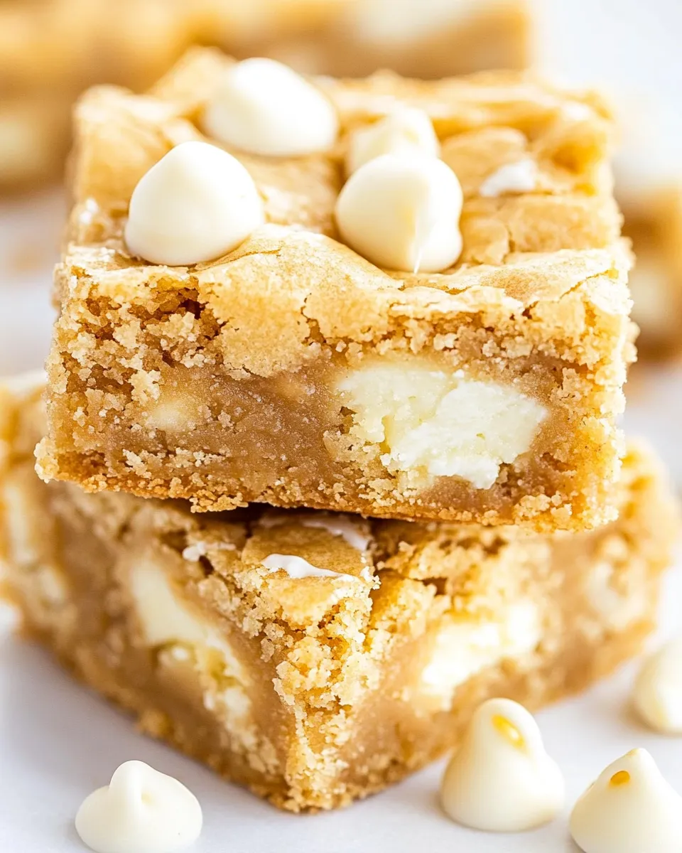 Classic White Chocolate Blondies image