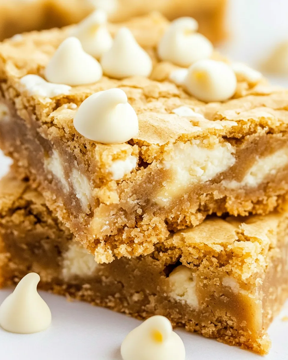 Easy White Chocolate Blondies picture
