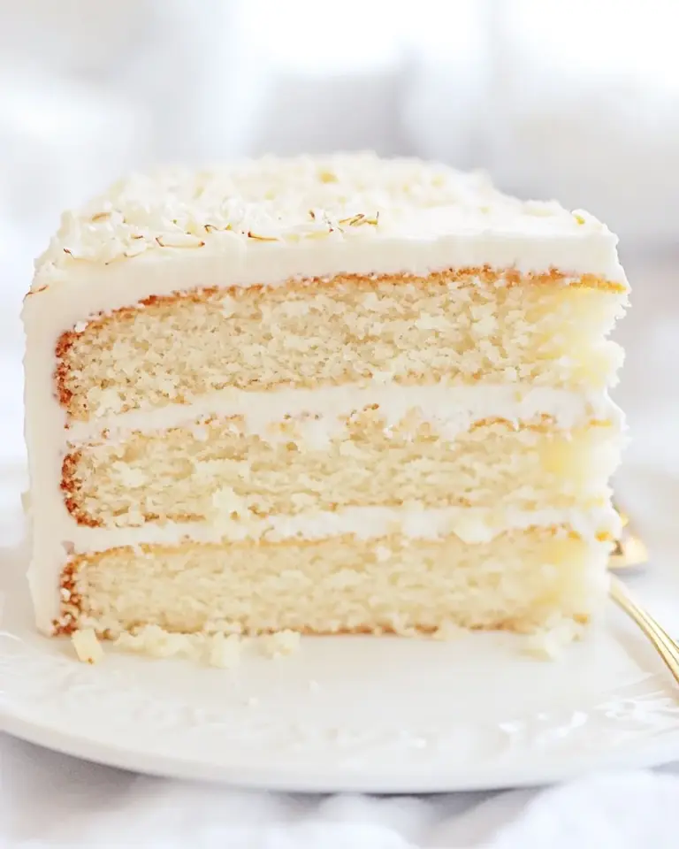 Homemade White Layer Cake photo