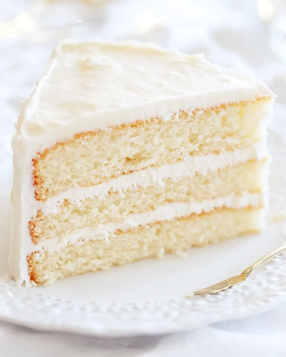 Classic White Layer Cake image