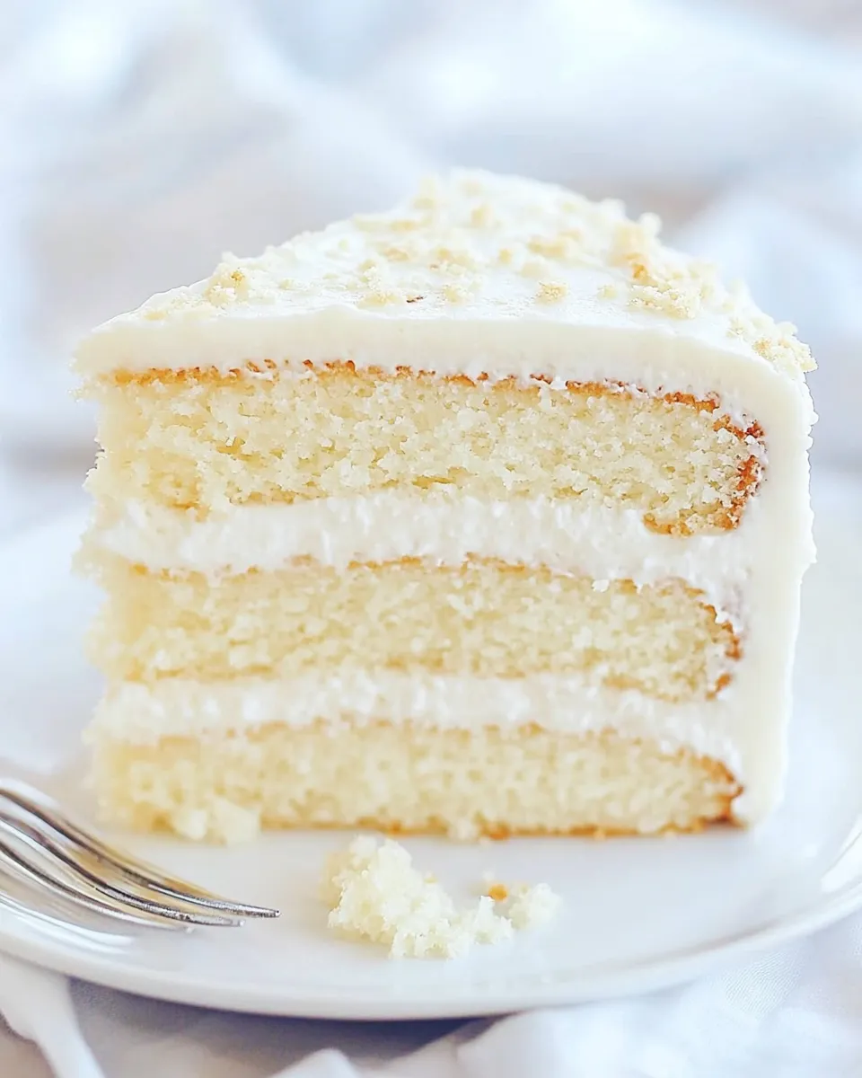 Easy White Layer Cake recipe image