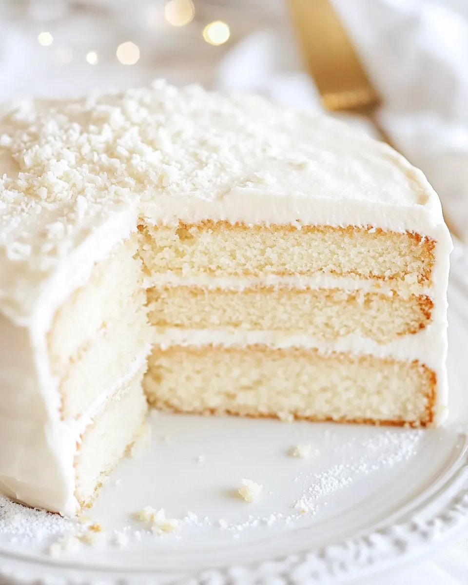 Delicious White Layer Cake dish photo