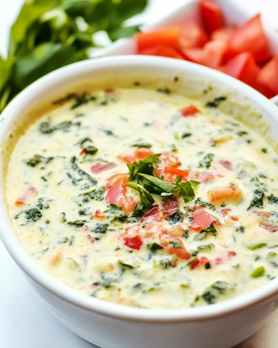 Easy White Spinach Queso picture