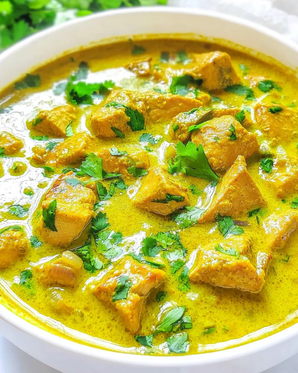 Easy Yellow Chicken Coconut Curry (Chicken Korma) recipe image