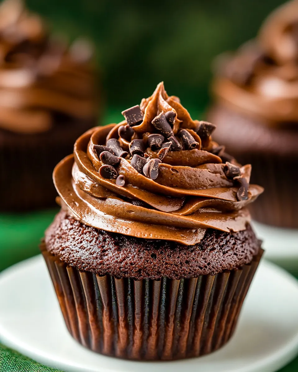 Homemade Zucchini Chocolate Cupcakes photo
