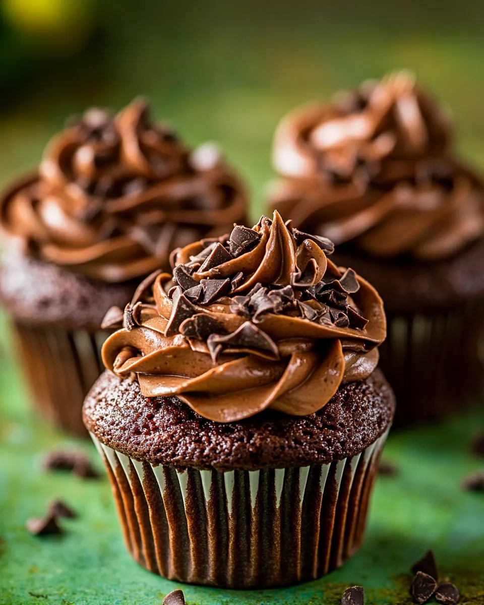 Classic Zucchini Chocolate Cupcakes image