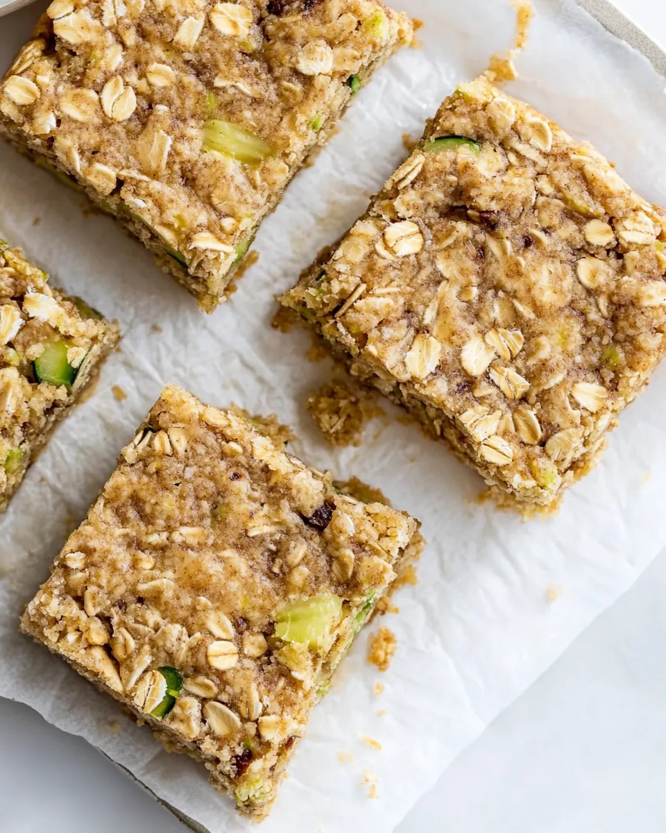 Homemade Zucchini Oat Bars photo